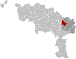 Courcelles Hainaut Belgium Map
